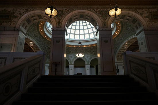 Treppenaufgang in der Visitor Information.