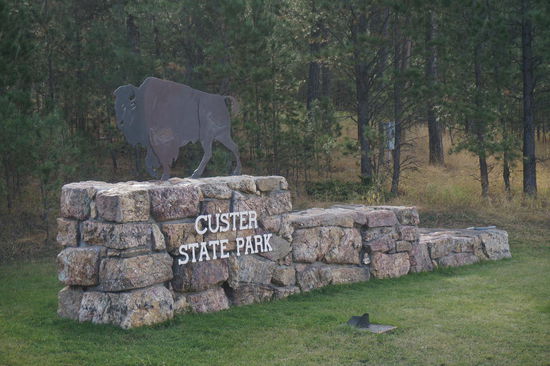 Dann erst das Schild des Parks