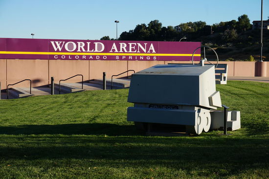 ... auf einer Zamboni.