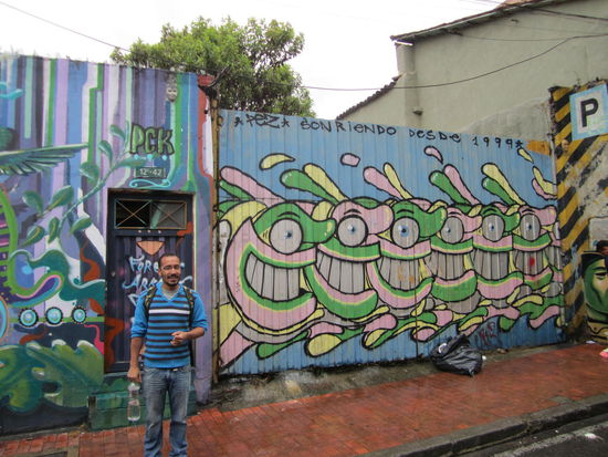 Das Graffiti von PEZ auf dem Zaun ist ca.10000 bis 20000$ wert