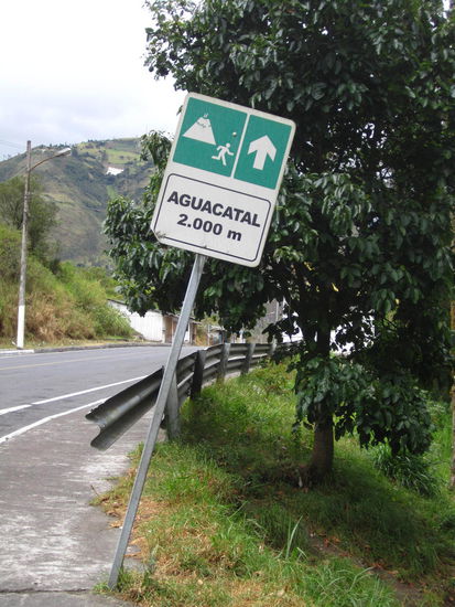 Fluchtweg wenn der Vulkan ausbricht