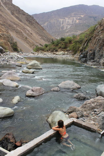 Heisse Quellen in unserer ersten Lodge