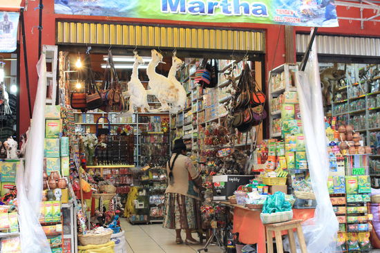 Witch-Markt mit den getrockneten Alpaca-Foeten