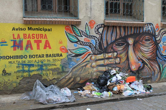 "Muell abstellen verboten"