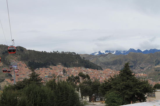 Blick von El Alto auf La Paz