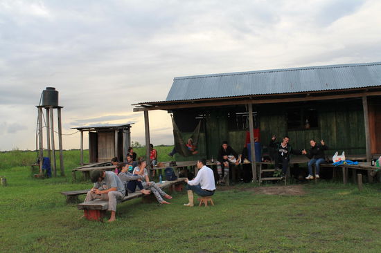 Beim Sonnenuntergang