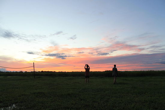 Sonnenuntergang in der Pampa