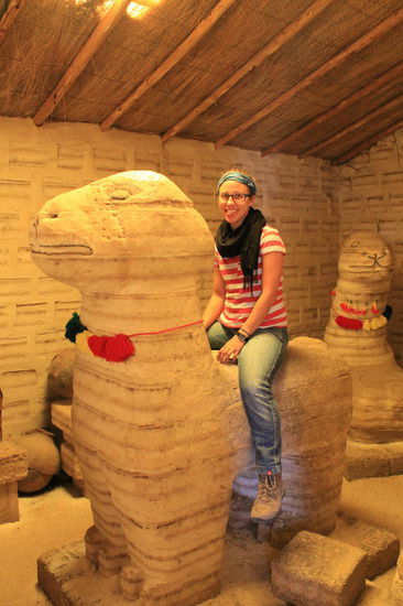 Im Salzmuseum, in dem alle Figuren aus Salz sind