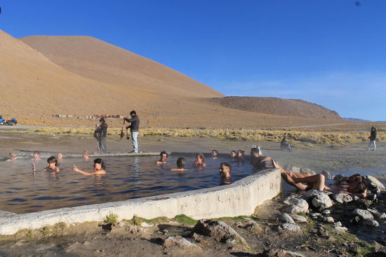 Heisse Quellen am Morgen des dritten Tages