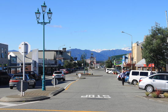 Innenstadt von Hokitika - so sieht eigentlich fast jede Stadt in Neuseeland aus