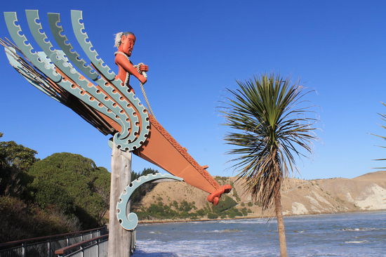 Maori-Carvings, Kaikoura