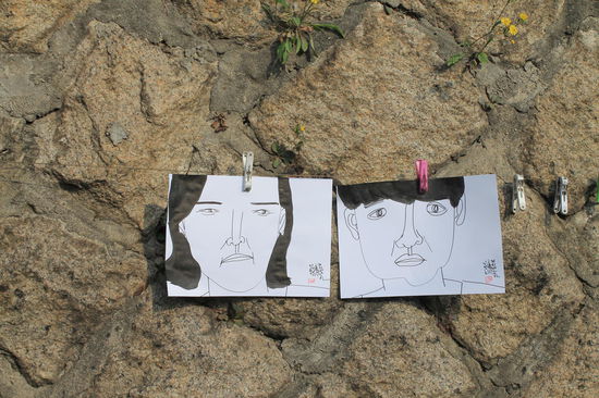 Die Zeichnungen sind in einer Minute entstanden