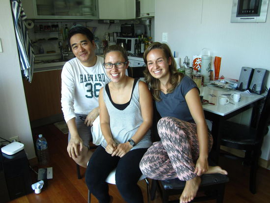 Wir mit unserem Couchsurfer