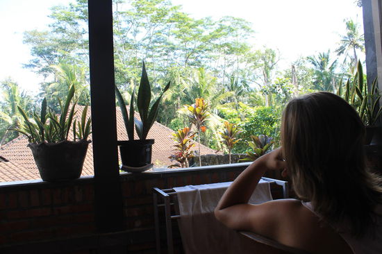 Blick von unserem Balkon aus