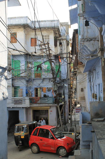 die Strasse vor unserem Hostel