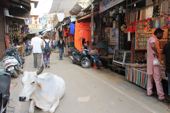 Hauptbazarstrasse in Pushkar