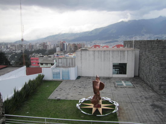 Blick von der Villa aus auf Quito