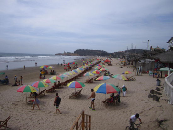 Strand in Montañita