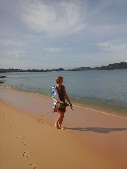 Taeglicher Strandspaziergang