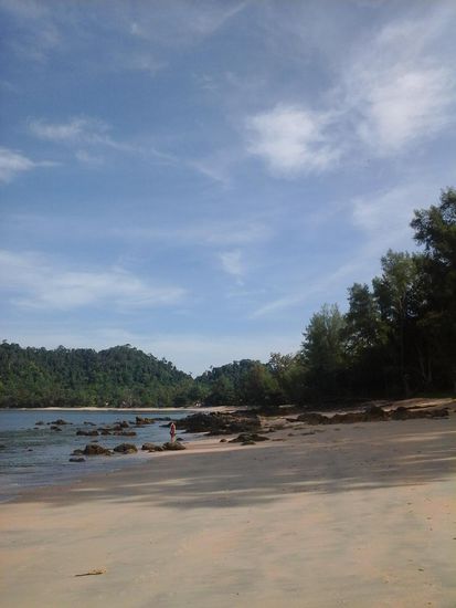 Die Bucht ist schoen geschwungen und abwechslungsreich