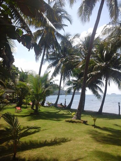 Der Blick vom Bungalow aufs Meer, das Rauschen der Wellen ist immer in unseren Ohren! Sehr beruhigend!