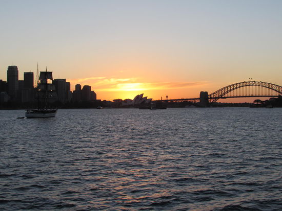 Abendstimmung in Sydney.