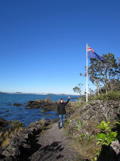 Ankunft auf Rangitoto Island.