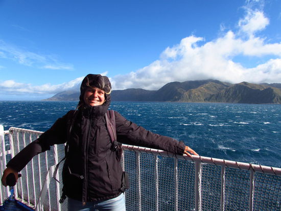 Sturm auf der Cook Strait.