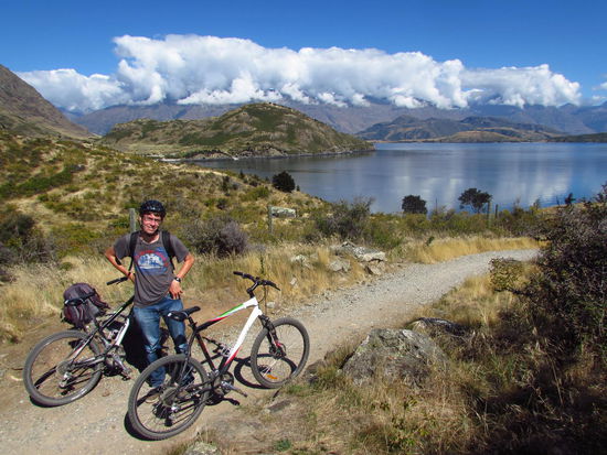 Während unserer Radtour am Lake Wanaka.