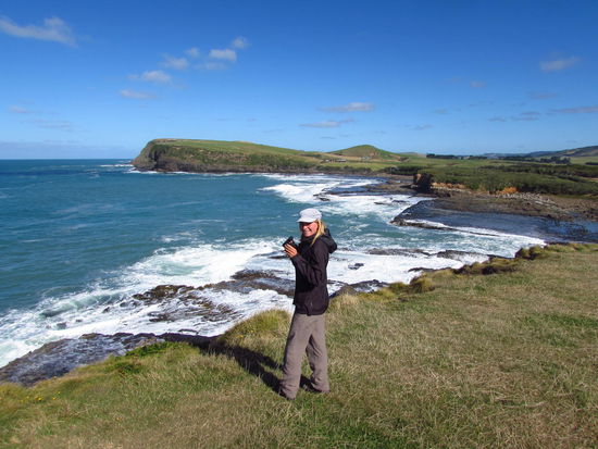 Die Curio Bay ist Heimat für 8 Gelbaugen-Pinguinpaare und ihren Nachwuchs.