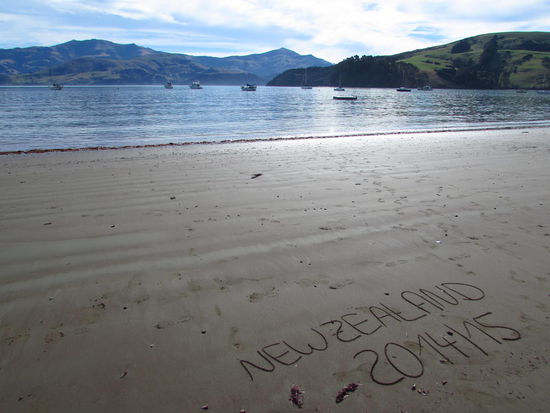 Unterwegs in Akaroa.
