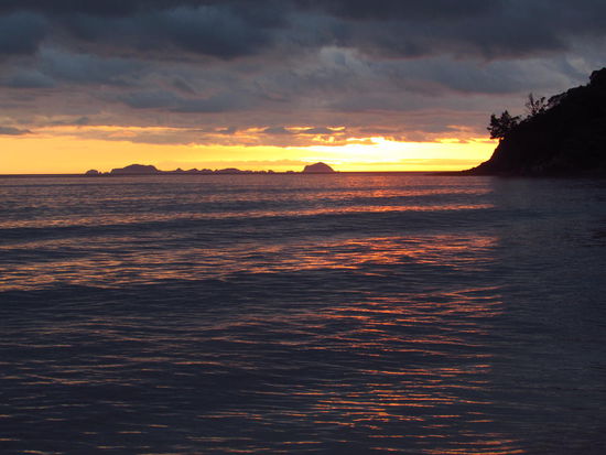 Wir begrüßen den 25. November 2014 am Hot Water Beach.