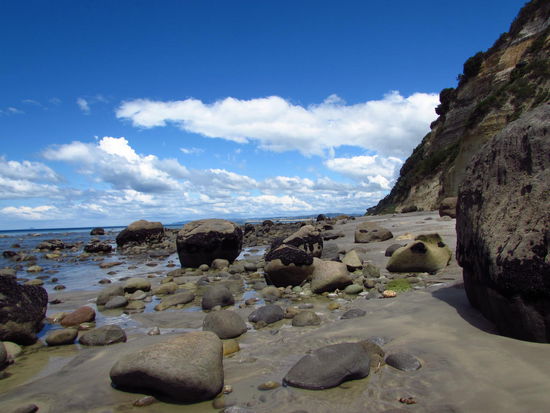 Newdicks Beach bei Maketu ist nur 5 Kilometer von der Farm unserer Hostfamilie entfernt.