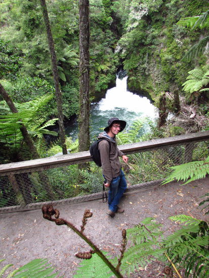 Mal wieder ein Wasserfall, diesmal im Okere Falls Reservat.