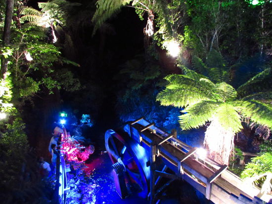 Lichterspiele beim Festival of Lights.