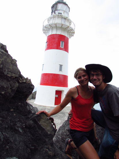 Der 4. Leuchtturm im Bunde am Cape Palliser ganz im Süden der Nordinsel. 