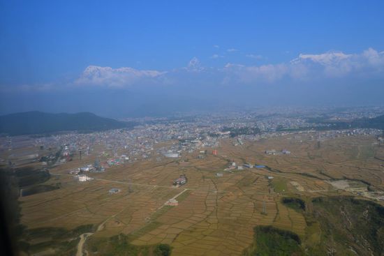 Landeanflug Pokhara