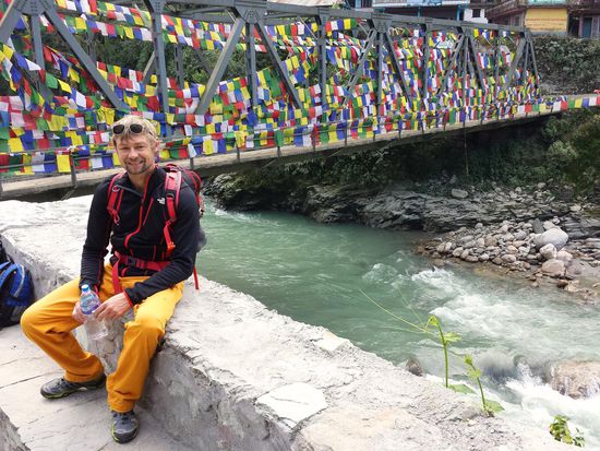 Gebetsfahnen erinnerten mich an Karneval