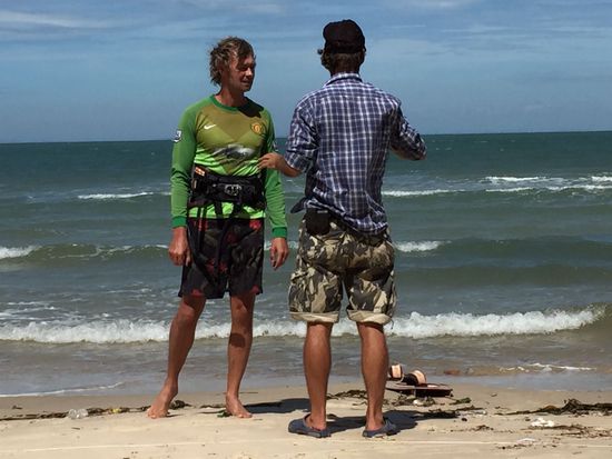 Andy erklärt mir den Spot