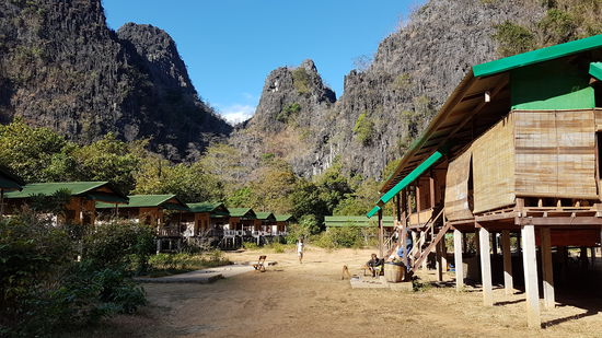 Green Climbing Camp im Hinterland von Thakhek