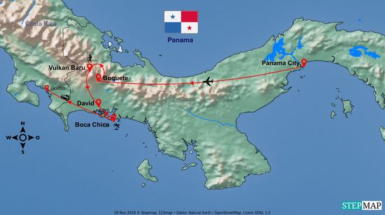 Meine Reiseroute für die nächsten 10 Tage