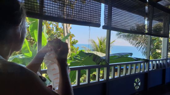 Aussicht vom Balkon des Hostels Luna Llena...hier ist es super