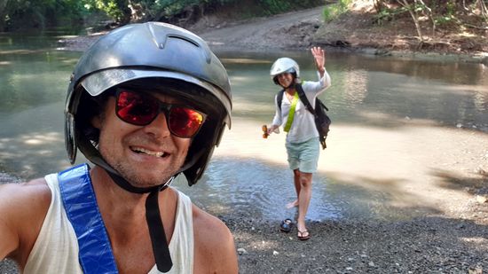 Wasserdurchfahrt geschafft! Yahhh...