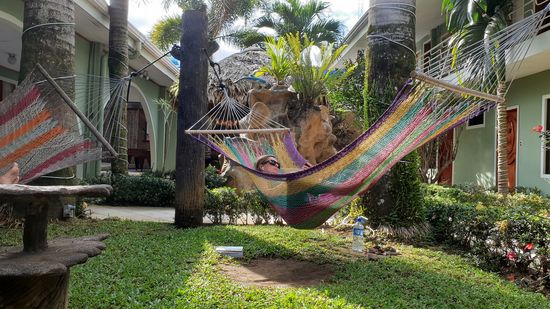 Erstmal im Hostel Backpackers La Fortuna abhängen
