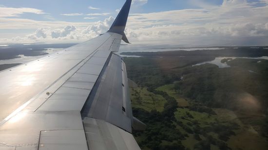 Anflug auf Airport David