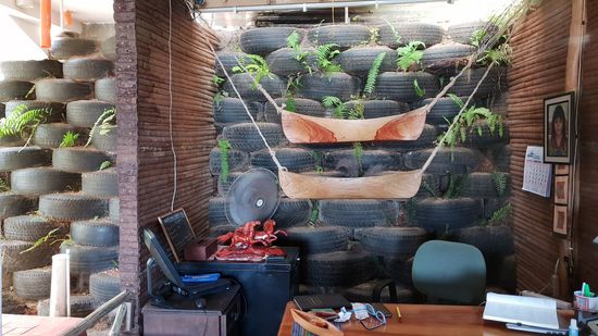 Was man aus alten Reifen doch so machen kann