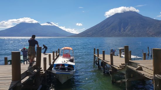 Ankunft in San Marcos la Laguna