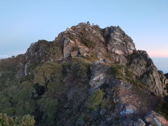 Das kleine Gipfelchen hatten wir uns gespart.