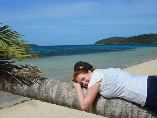 Auf einer Palme auf Taweva