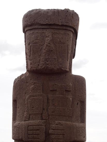 Monolith in Tiwanaku